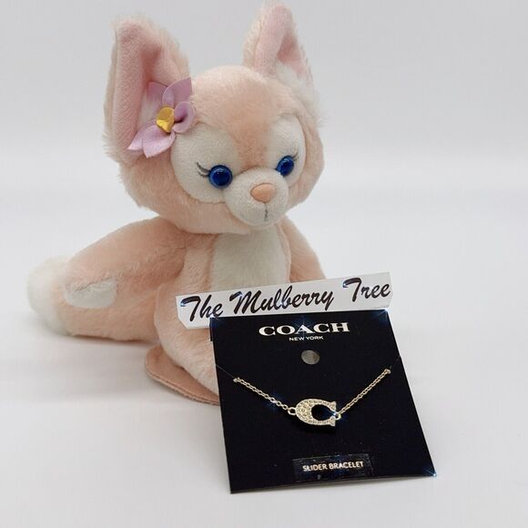 Coach 91427 Pave Signature Slider Bracelet, Gold NWT, Org $78, Limited Edition - Picture 4 of 10
